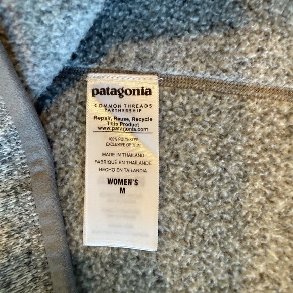 Patagonia Women's Better Sweater® 1/4-Zip Fleece Birch White - Medium - Picture 4 of 5